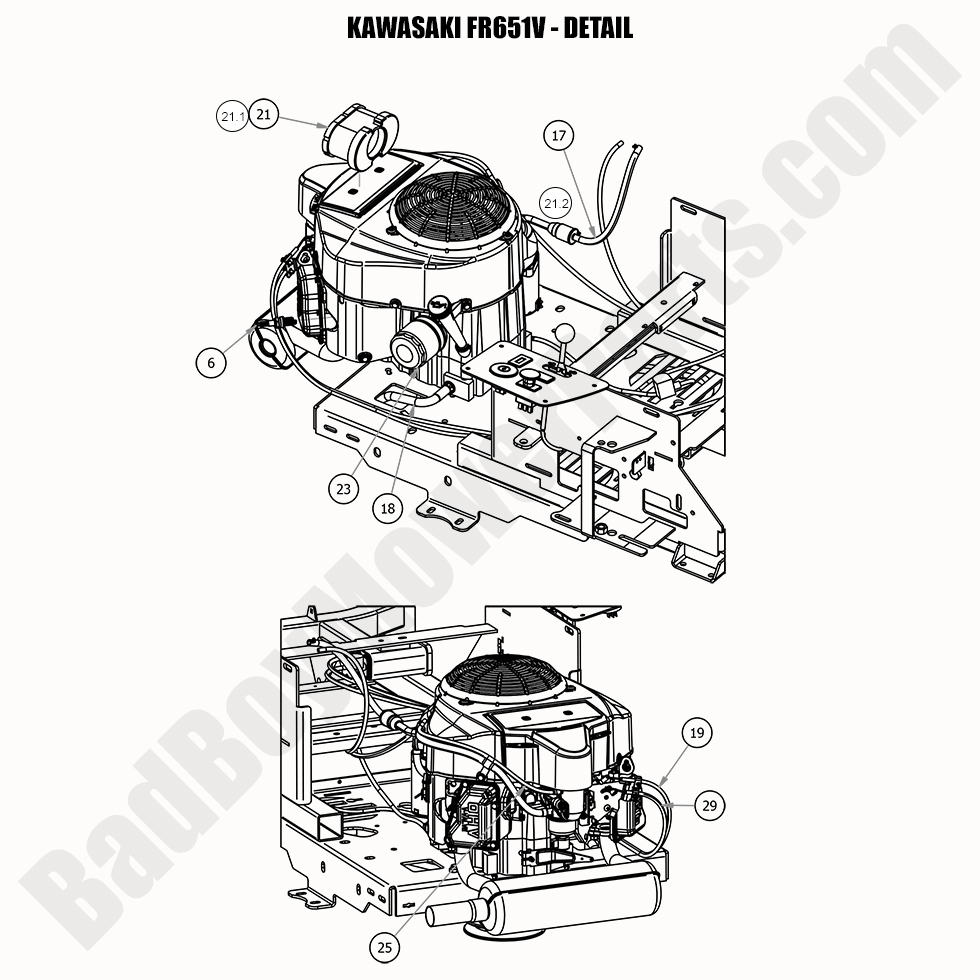 2020 MZ & MZ Magnum - Kawasaki FR651V - Detail
